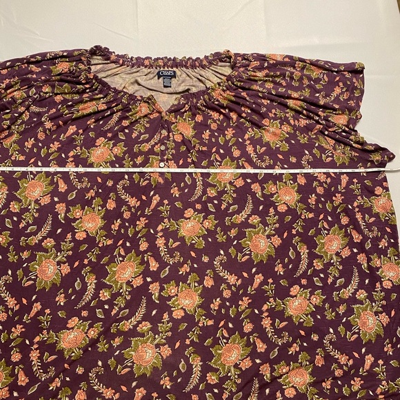 Chaps Women's Multi Color Top Shirt Size 3X - Picture 4 of 11